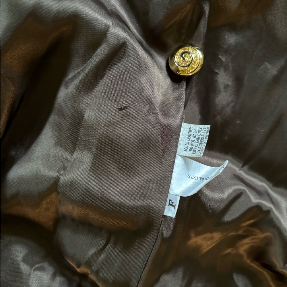 Vintage 1980’s EUGENE OF AUSTRALIA printed-leather super-soft-leather jacket! - Picture 10 of 10
